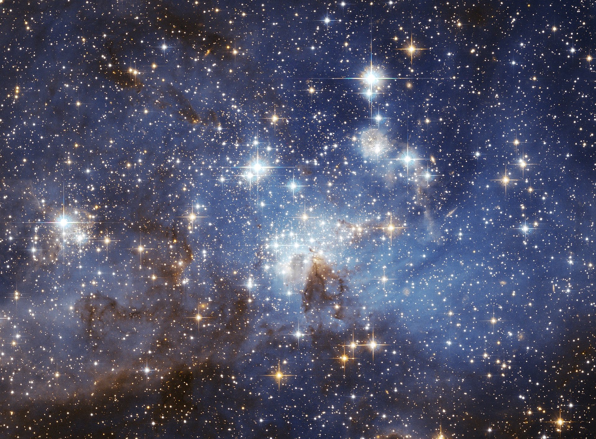 LH 95 stellar nursery in the Large Magellanic Cloud
