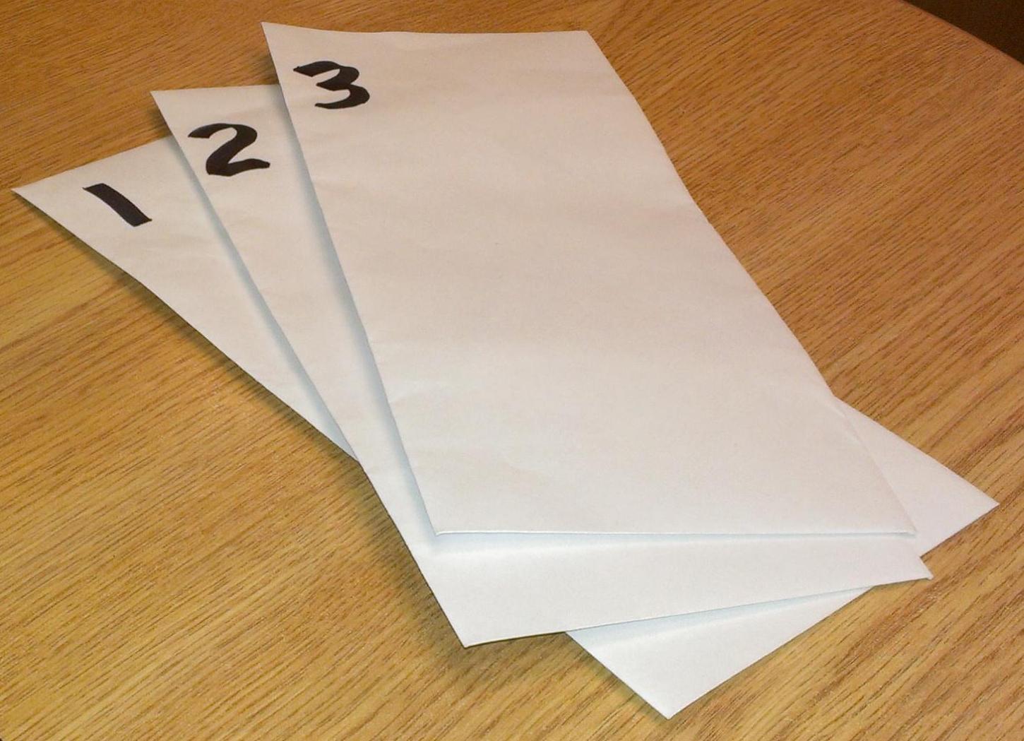 Three Envelopes